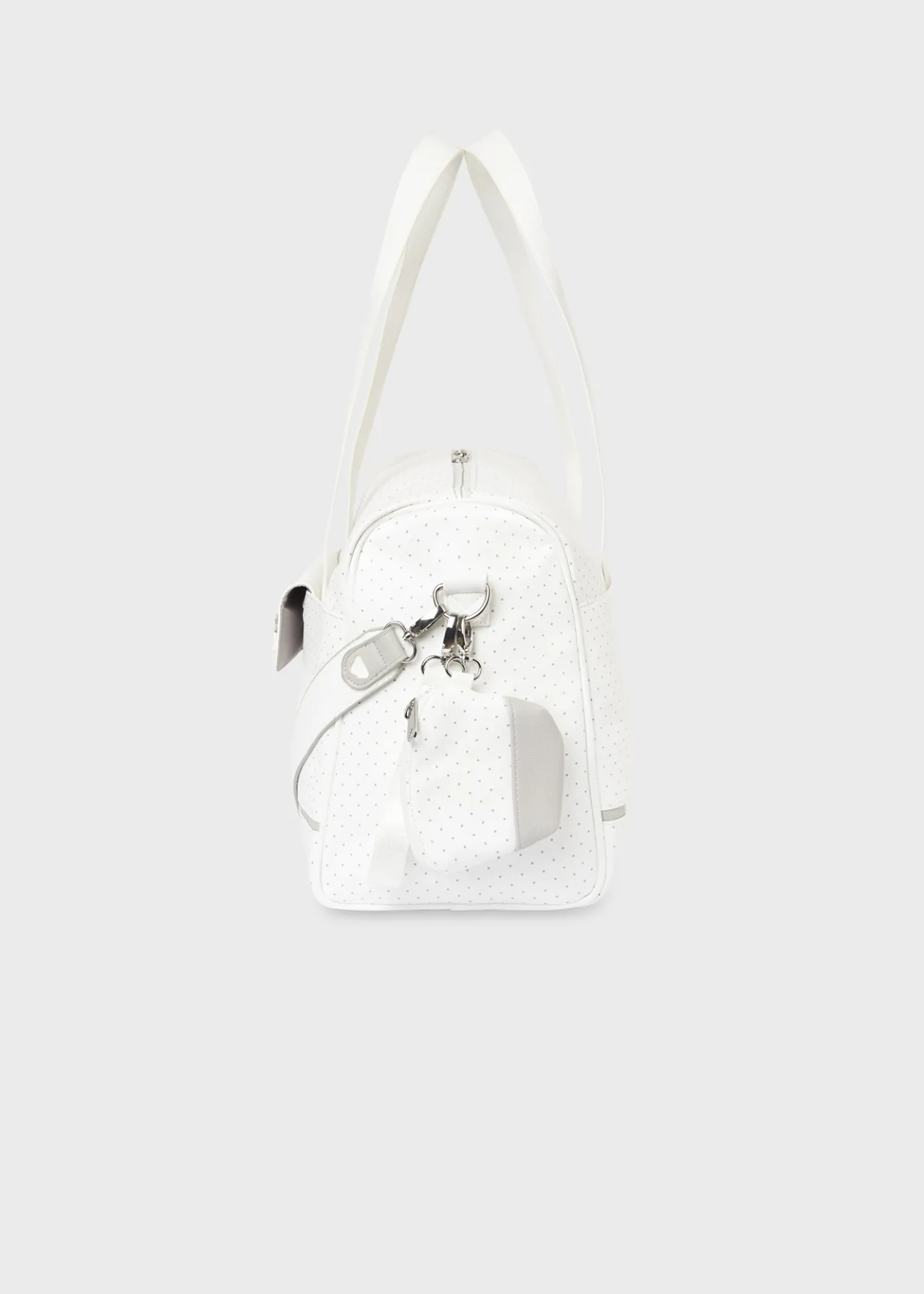 Mayoral Polka Dot Diaper Bag with Matching Pacifier Case