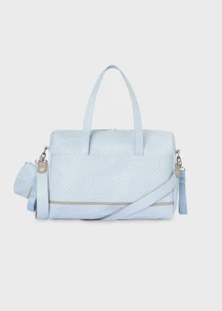 Mayoral Polka Dot Diaper Bag with Matching Pacifier Case