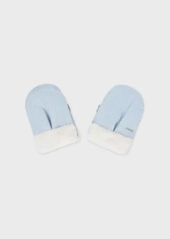 Mayoral Polka dots baby stroller mittens