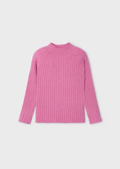 Mayoral Rib-knit mock turtleneck top girls