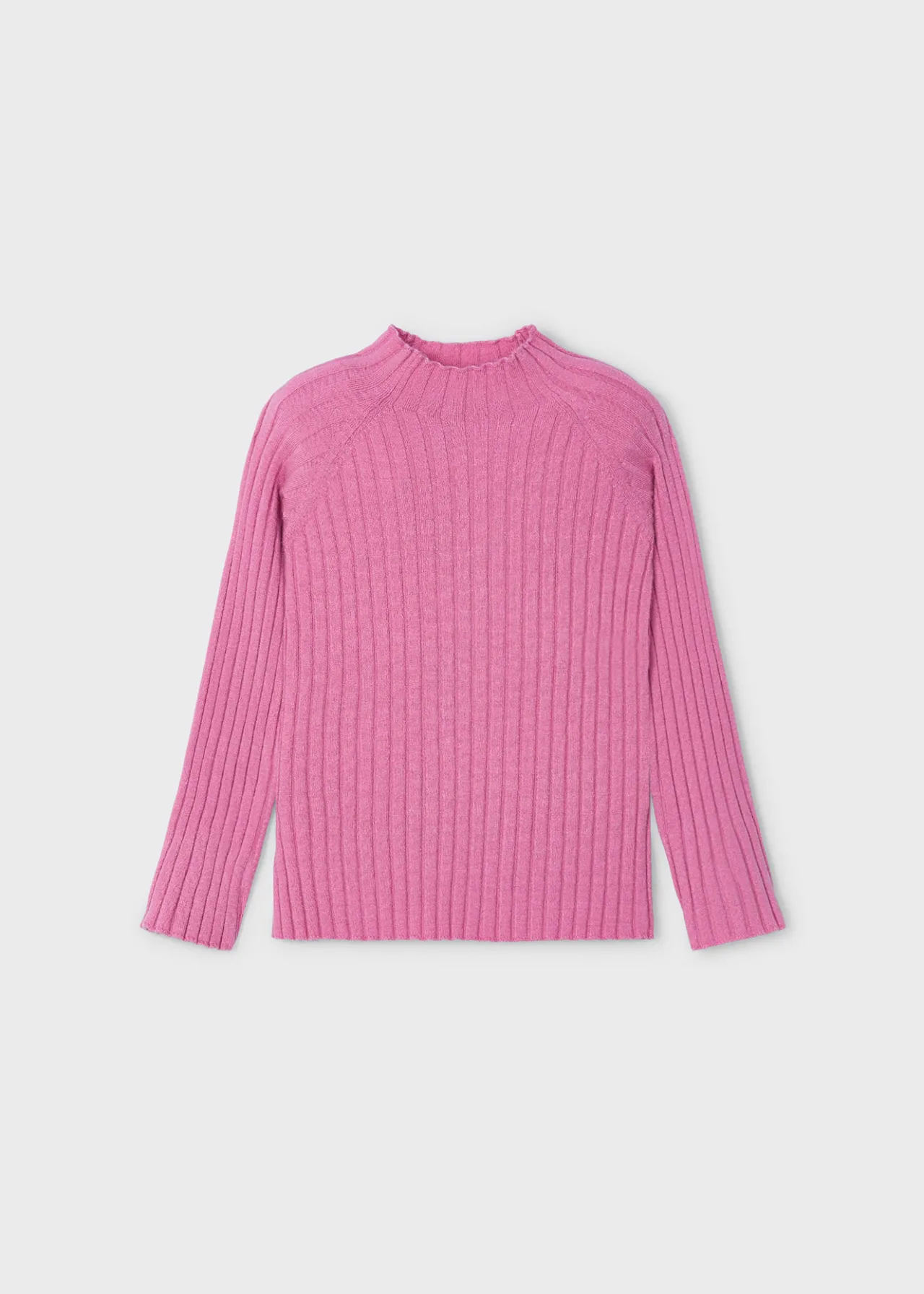 Mayoral Rib-knit mock turtleneck top girls