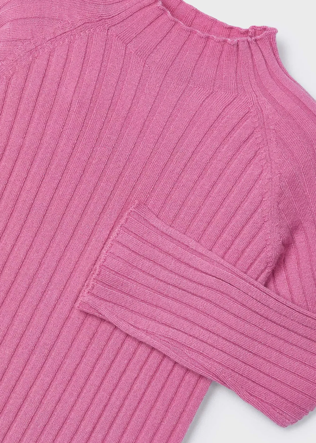 Mayoral Rib-knit mock turtleneck top girls