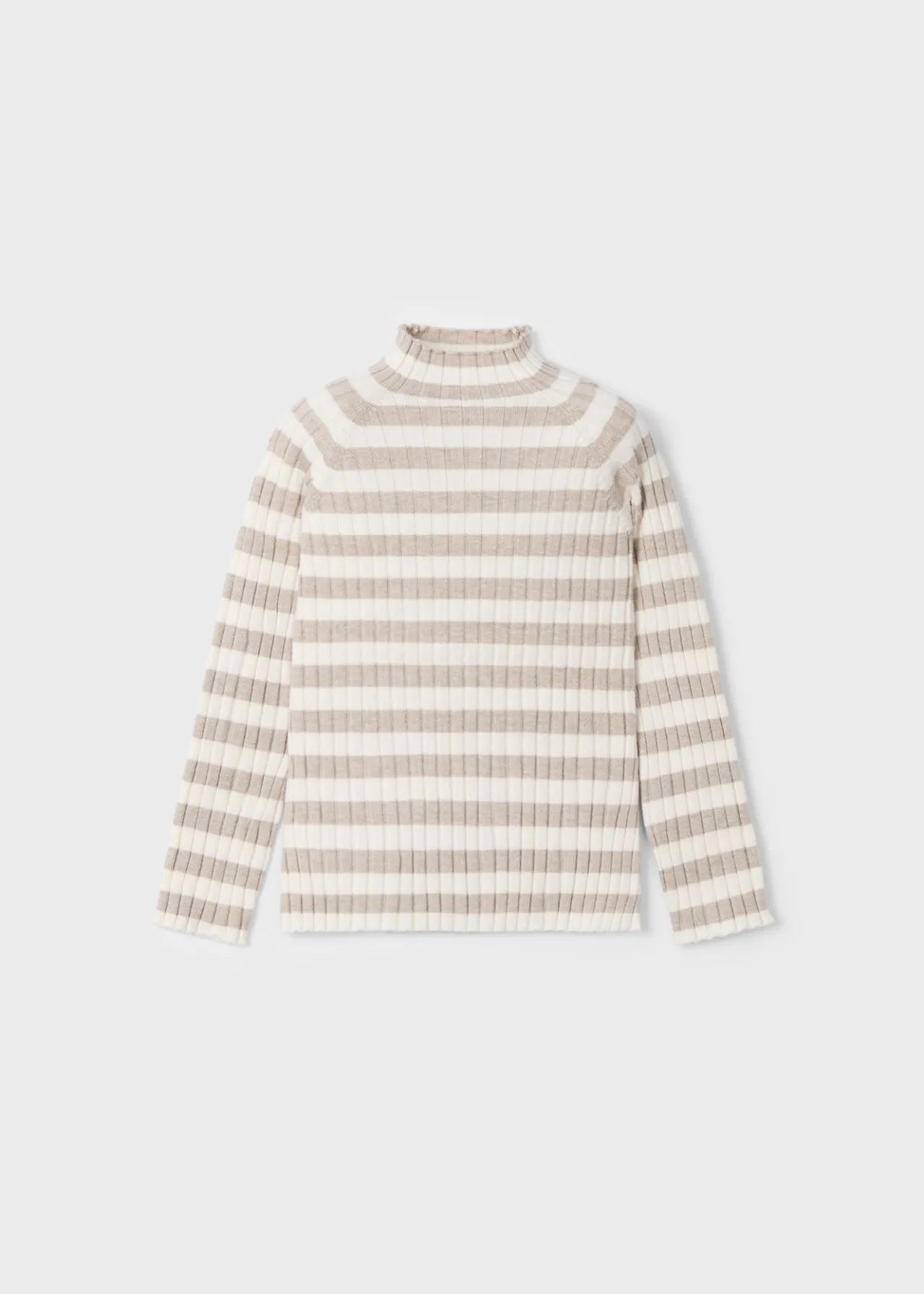 Mayoral Rib-knit mock turtleneck top girls