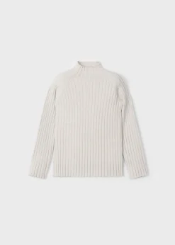 Mayoral Rib-knit mock turtleneck top girls