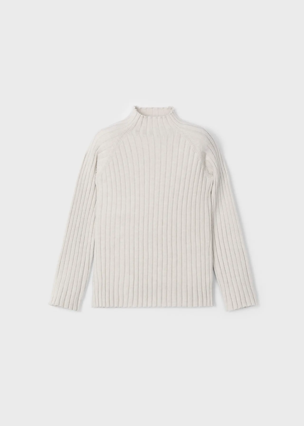 Mayoral Rib-knit mock turtleneck top girls