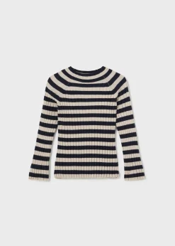 Mayoral Rib-knit mock turtleneck top girls
