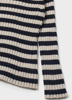 Mayoral Rib-knit mock turtleneck top girls