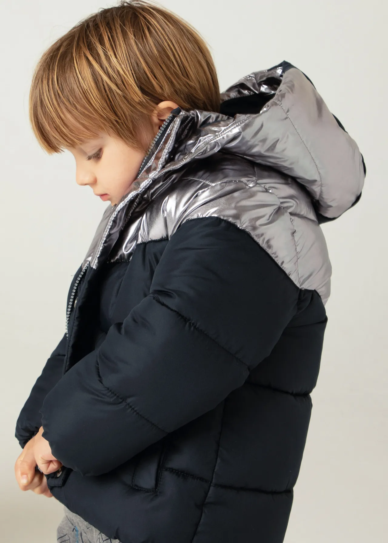 BOY Mayoral Two-colored puffer jacket boys
