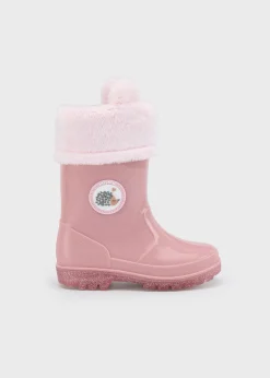 BOY Mayoral Unisex Fur Lined Rain Boots