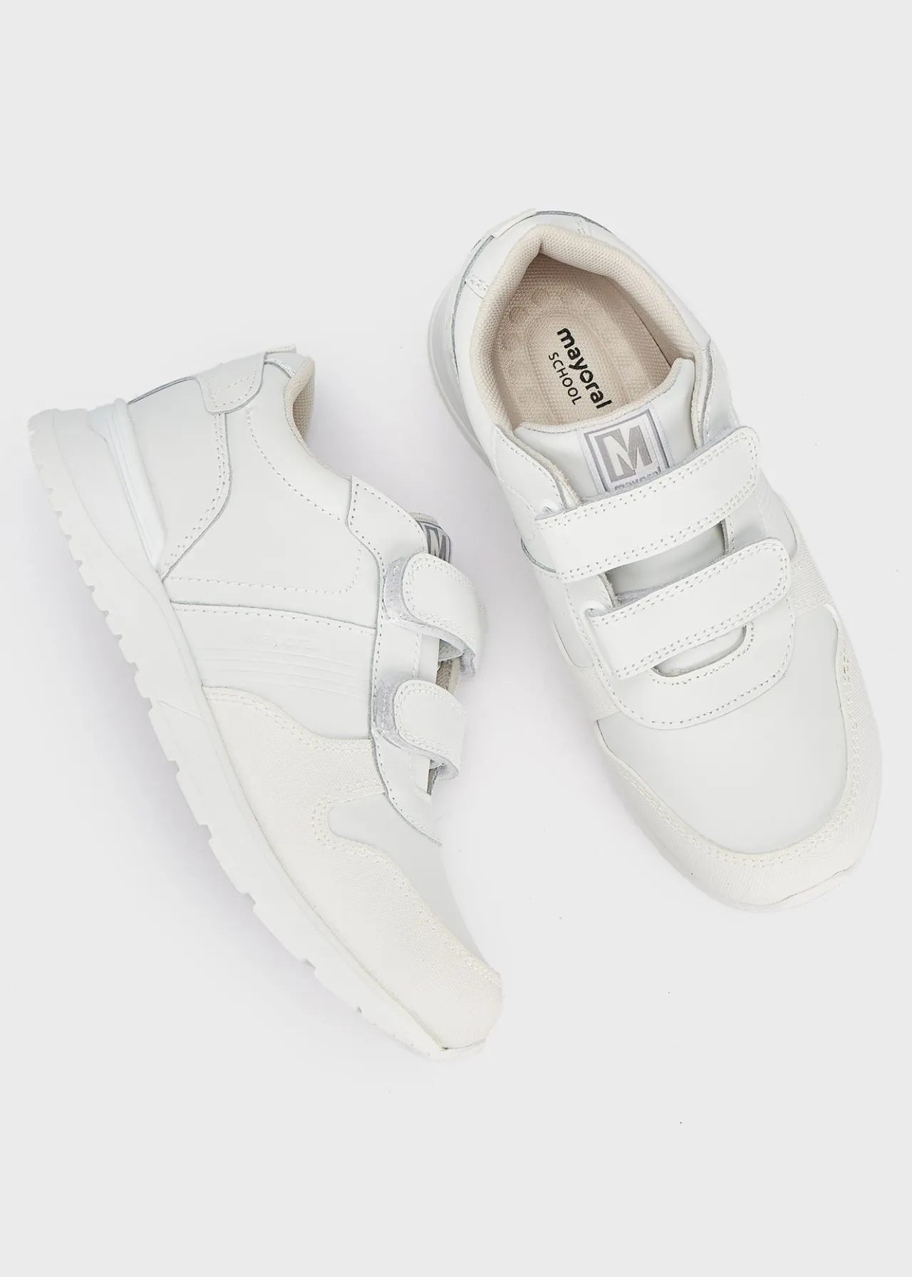 BOY Mayoral Velcro straps leather sneakers
